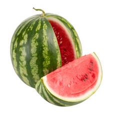 watermelon isolated on white or transparent png