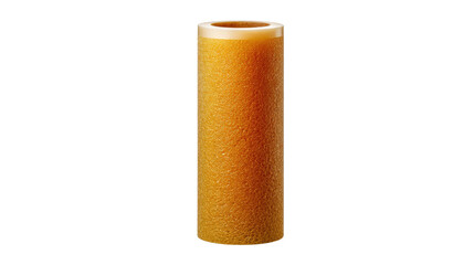 Obraz premium Isolated on white, a roll of cigarette and a lighter suggest a burning yellow flame, like a small candle fire, an object of habit