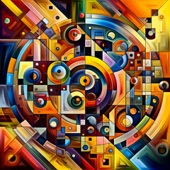 Obraz premium An abstract pattern resembling geometric Shapes