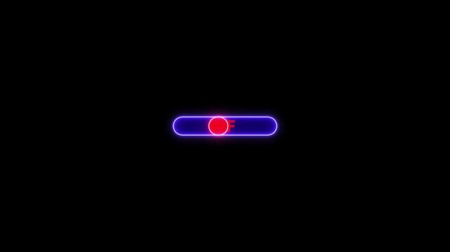 On and off switch button isolated on green background