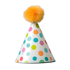 Colorful birthday cap isolated on white background. Ai Generated Images