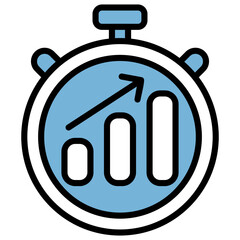 Productivity Blue Black Icon