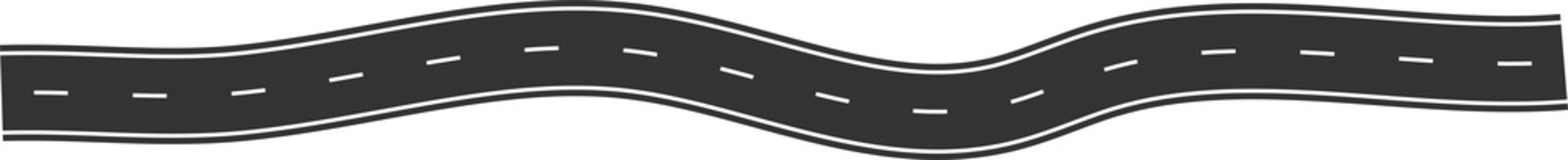Street and road elements for city map, highway, traffic