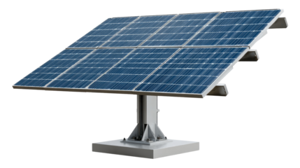 Renewable Energy Marvel: A solar panel, capturing the sun's power, sits elegantly, showcasing sustainable energy innovation, representing a greener future.