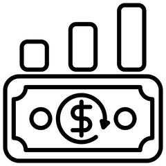 Investment Outline Icon