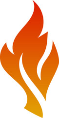 Stylized Gradient Fire Elements
