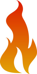 Stylized Gradient Fire Elements