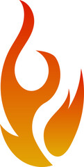 Stylized Gradient Fire Elements