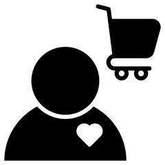 Consumer Glyph Icon