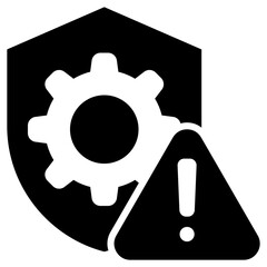 Risk Management Glyph Icon