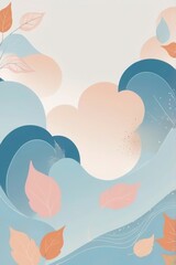 seamless pattern with autumn leaves