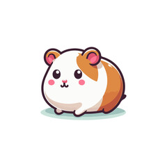 Adorable Cartoon Guinea Pig Character Design