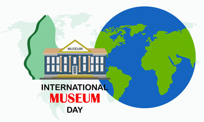 International Museum Day With Green Tree