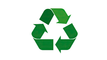 Obraz premium Green Recycling Symbol: The iconic green recycling symbol, a visual representation of environmental sustainability, signifying a commitment to reuse, reduce, and eco-friendly practices.