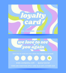 Loyalty Card with Retro Style