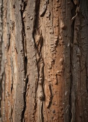 Obraz premium Close-up of rough tree bark texture, earthy tones, texture, outdoor