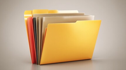 Folder containing another folder inside, representing multichannel workflows and organizational structure