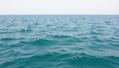 Obraz premium Tranquil ocean waves open sea nature photography calm environment wide angle view serenity concept