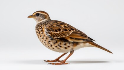 Singing bird in studio setting animal portrait indoor environment close-up view wildlife photography