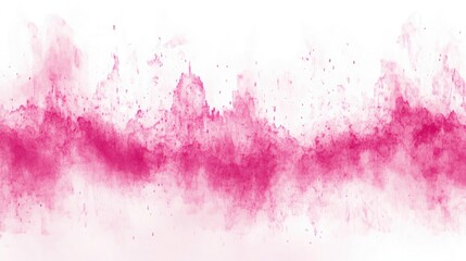 Obraz premium Pink & Red Geometric Shard Explosion – Dynamic Abstract Motion, Abstract Pink Crystal Explosion with Shattered Polygonal Fragments on White Background