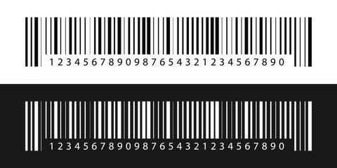 Barcode isolated on white background, Simple fake bar code, barcode scratched vector illustration , barcode icon for selling, Product Barcode, Trendy bar code for web icon in eps 10.