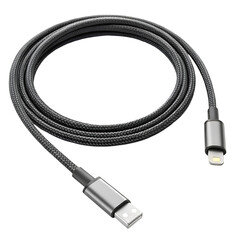 usb cable on white background
