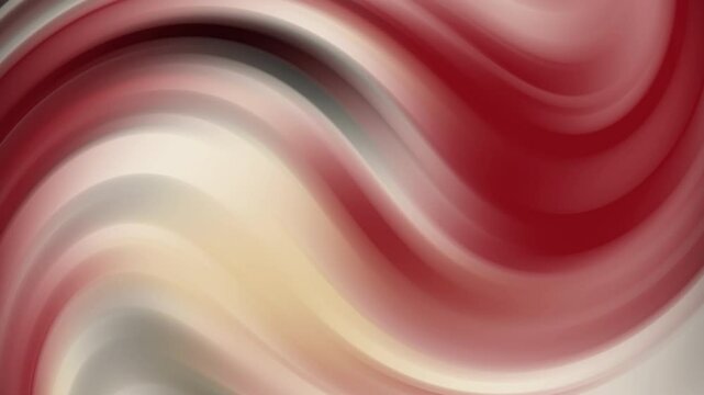 Stylish abstract background featuring smooth flowing wave shapes in red, black, cream, and beige. Great for digital art, wallpapers, backdrops, or modern design templates, video and footage animasi