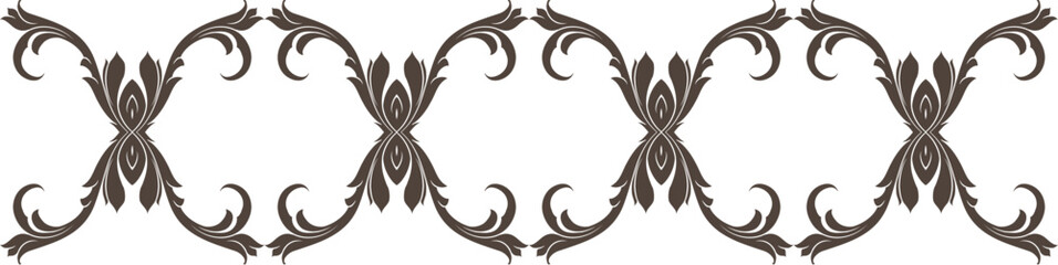 Elegant floral seamless pattern with intricate symmetrical designs. Perfect for wallpaper, fabric, textile, wrapping, background, or decorative use in digital and print projects.