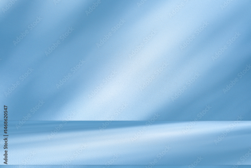 Fototapete wall interior background, studio and backdrops show products. with soft light shadow from window col