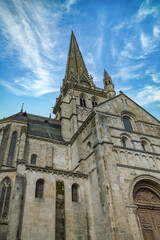 Fototapeta premium Autun, ancient city in Burgundy, the Saint-Lazare cathedral in the historical center 