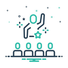 Mix icon for movie star