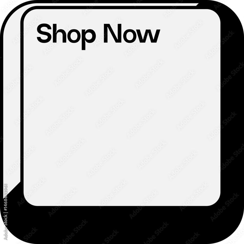 Poster stylized keyboard keycaps button element