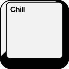 Stylized Keyboard Keycaps Button Element