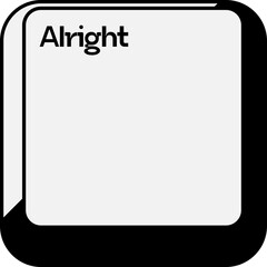 Stylized Keyboard Keycaps Button Element