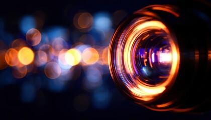 Abstract lens with bokeh