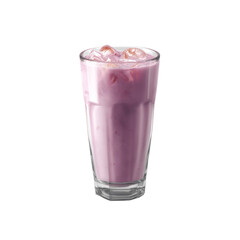 Refreshing Iced Purple Smoothie in Tall Glass