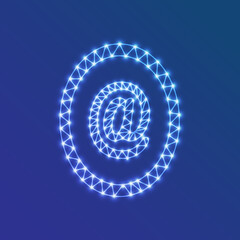 abstract blue background with circles