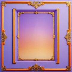 This is an antique wooden picture frame with a golden border and ornate vintage design, perfect for displaying art or photography