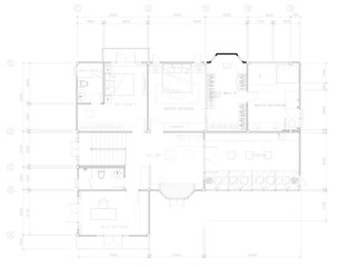 Vector Floor Plan Interior Design - second Floor Layout Blueprint