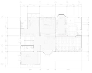 Furniture layout plan, floor layout, floor design, 2nd floor design, vector design