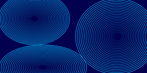 Bright blue dynamic abstract vector background with diagonal lines. 3d cover of business presentation banner for sale event night party. Fast moving soft circle wave line stripe decoration