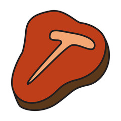 meat doodle transparent background