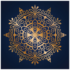 All gold Hand drawn mandala
