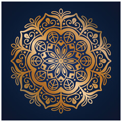 All gold Hand drawn mandala