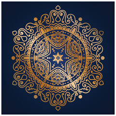 All gold Hand drawn mandala