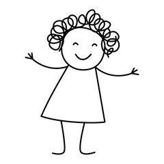 people scribble transparent background