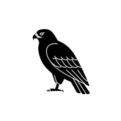 Eagle Silhouette: Majestic Bird Icon for Design and Branding