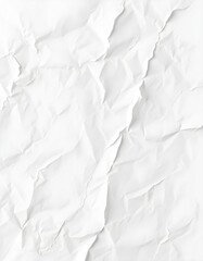 Obraz premium crumpled white paper