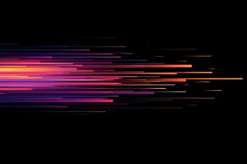 Vibrant horizontal lines in orange, pink, and purple tones creating a colorful motion blur abstract background