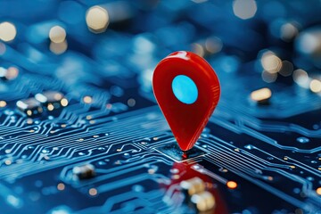 Digital Location Marker on Circuit Board